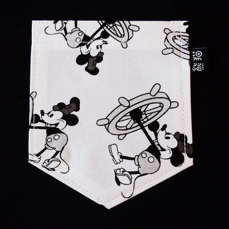 Steamboat Mickey Pocket Ringer Tee for Gals