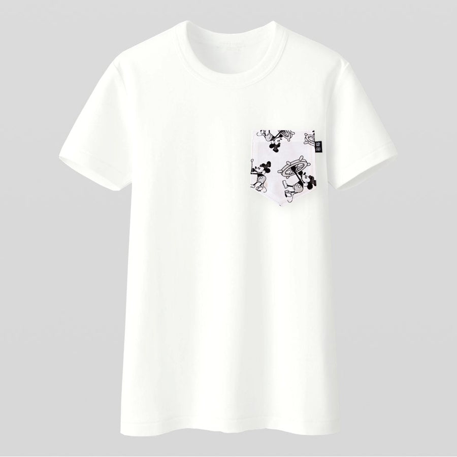 Steamboat Mickey Pocket Tee for Gals