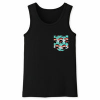 Ninja Pocket Tank for Guys - Panda Butt