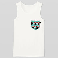 Ninja Pocket Tank for Guys - Panda Butt