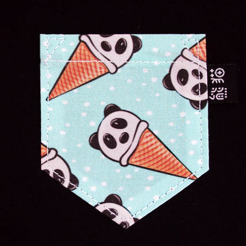 Panda Ice Cream Pocket Tee for Toddlers - Panda Butt