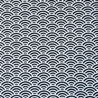 青海波 Segaiha Black Pocket Ringer Tee for Guys - Panda Butt