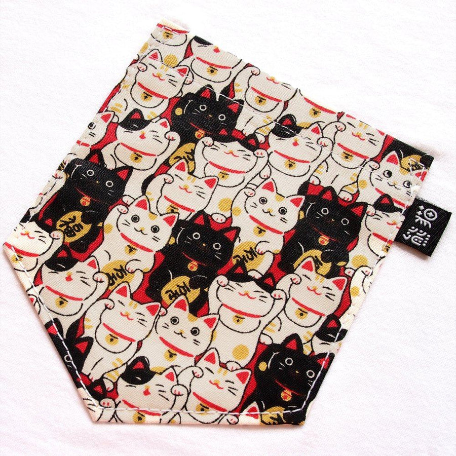 招き猫 Maneki Neko Pocket Pocket Tee for Kids - Panda Butt