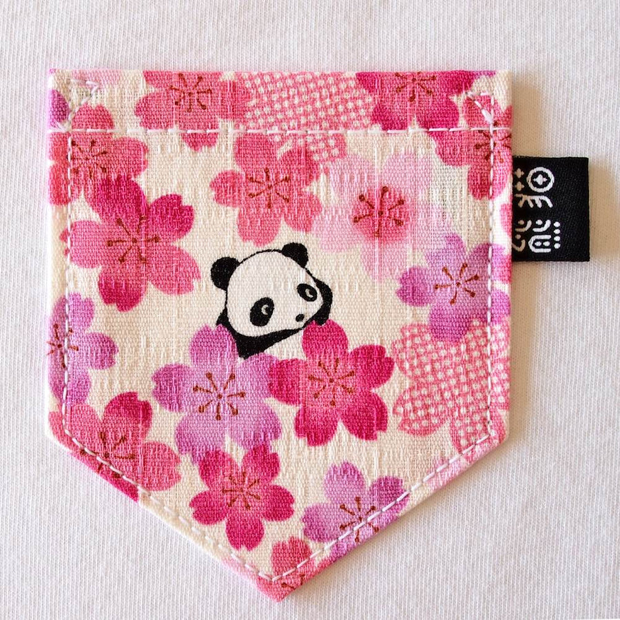 桜 Sakura Panda Pocket Tee for Kids - Panda Butt