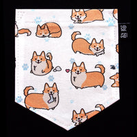 Corgi Oops Pocket Tee for Gals - Panda Butt