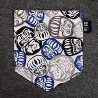 だるま Daruma Pocket Ringer Tee for Gals - Panda Butt