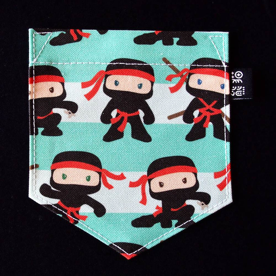 Ninja Pocket Tank for Guys - Panda Butt