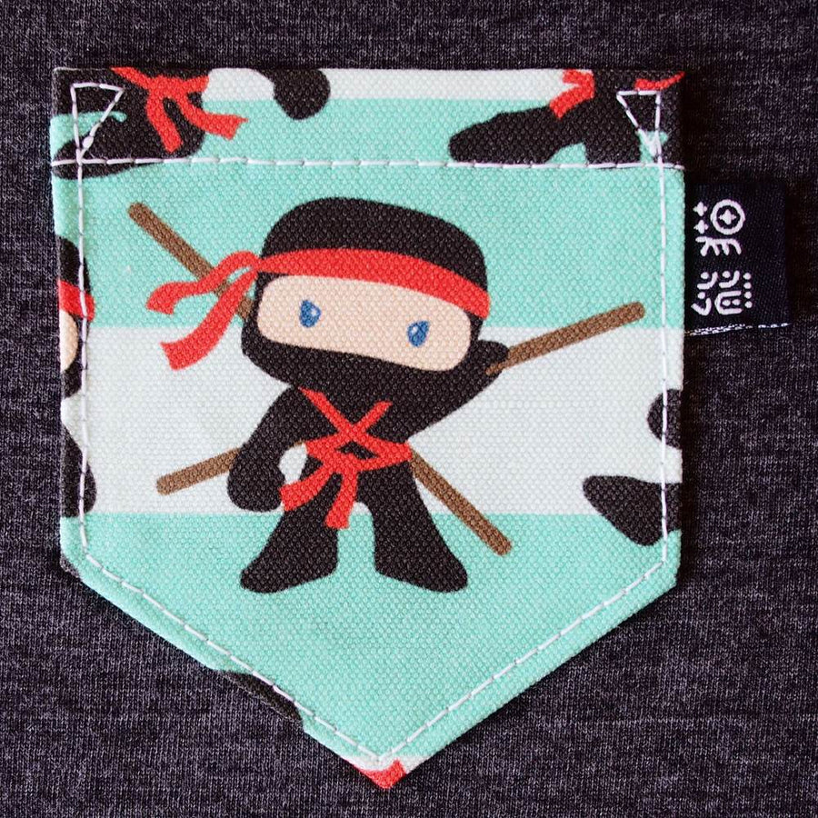 Ninja Pocket Tee for Toddler - Panda Butt