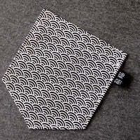 青海波 Segaiha Black Pocket Ringer Tee for Guys - Panda Butt