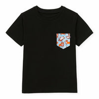 Corgi Hugs Pocket Tee for Kids - Panda Butt
