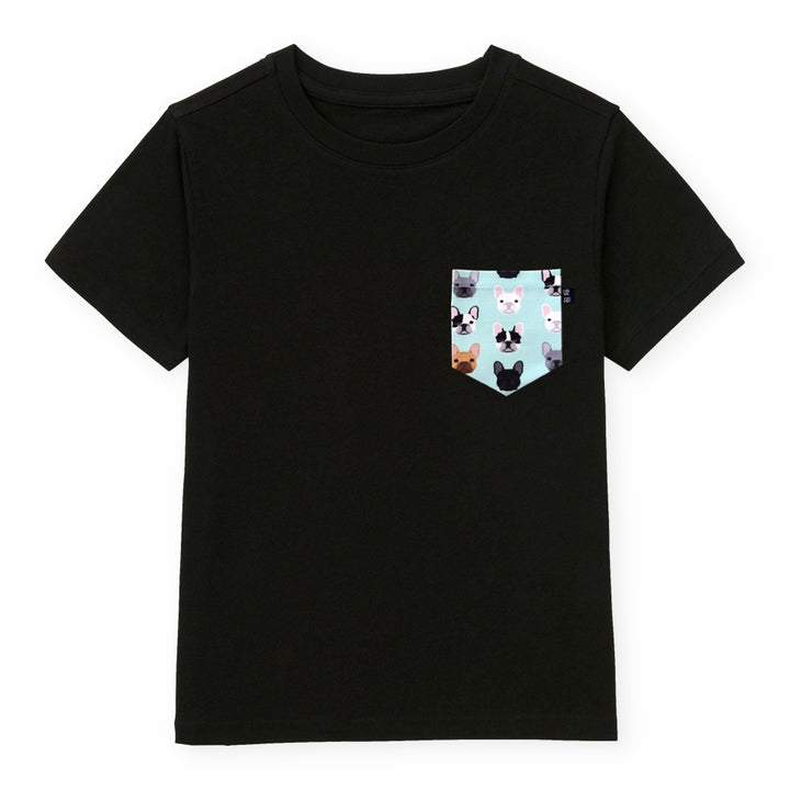 Frenchie Pocket Tee for Toddlers - Panda Butt