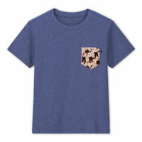 招き猫 Maneki Neko Pocket Pocket Tee for Kids - Panda Butt