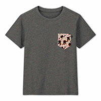 招き猫 Maneki Neko Pocket Pocket Tee for Kids - Panda Butt