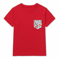 Corgi Hugs Pocket Tee for Kids - Panda Butt