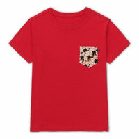 招き猫 Maneki Neko Pocket Pocket Tee for Kids - Panda Butt