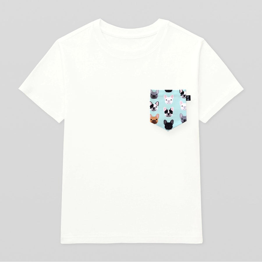Frenchie Pocket Tee for Toddlers - Panda Butt