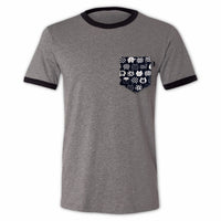Neko Neko Pocket Ringer Tee for Guys - Panda Butt