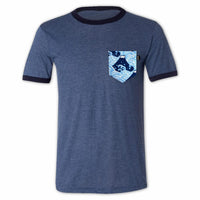 富士山 Mount Fuji Pocket Ringer Tee for Guys - Panda Butt