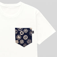 家紋 Family Crest Pocket Tee for Guys - Panda Butt