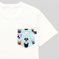 Frenchie Pocket Tee for Guys - Panda Butt