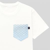 青海波 Segaiha Mint Pocket Tee for Guys - Panda Butt