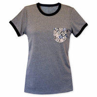 だるま Daruma Pocket Ringer Tee for Gals - Panda Butt