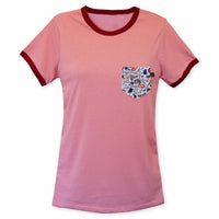 The Boy Who Lived Pocket Ringer Tee for Gals - Panda Butt